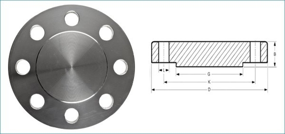 BLRF表面ISO9000 ASME B16.5の炭素鋼の板フランジ