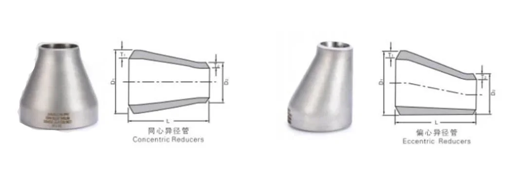 ASTM A234 WPC 軽鋼減量器 Sch80 黒色塗料 0