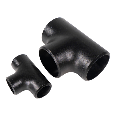 溶接される円形の炭素鋼の黒く穏やかな管付属品の同輩継ぎ目が無いティーを減らす